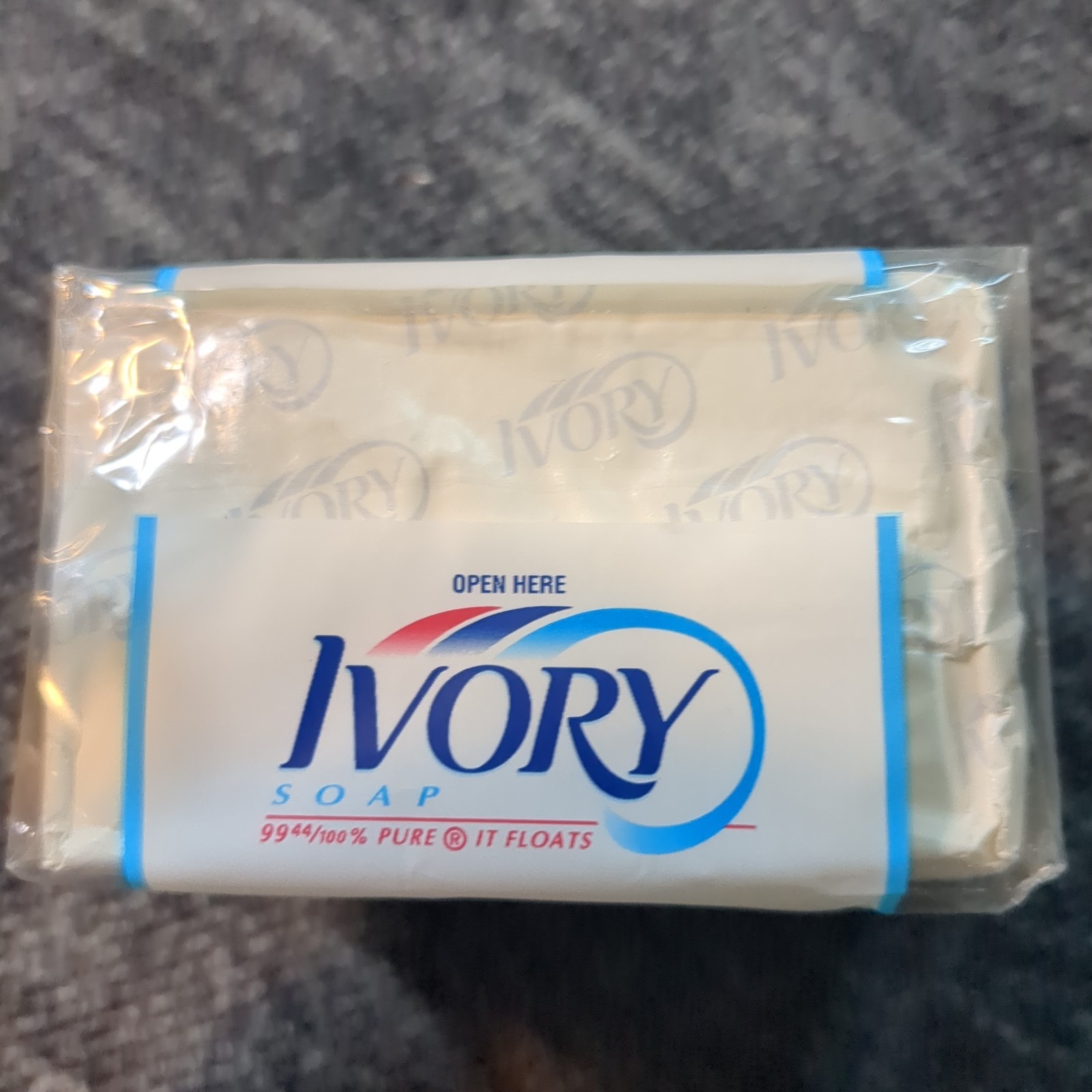 Vintage Ivory Soap Bars 1996 3 Pack Proctor Gamble 3.5 Oz Each Bar Sealed USA
