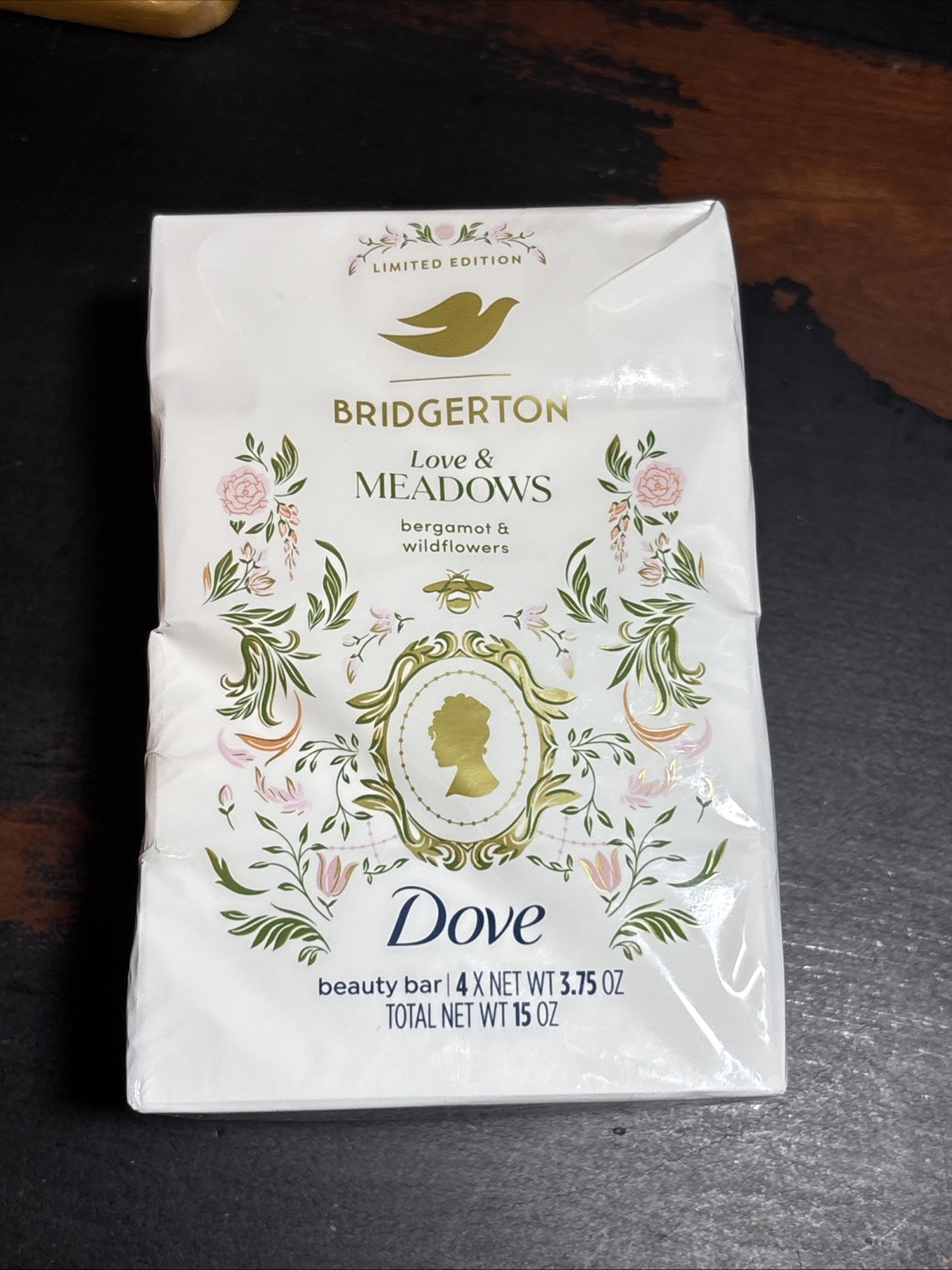 4 x Bridgerton Dove Love And Meadows Bergamot Wildflowers Beauty Bar Soap Soaps