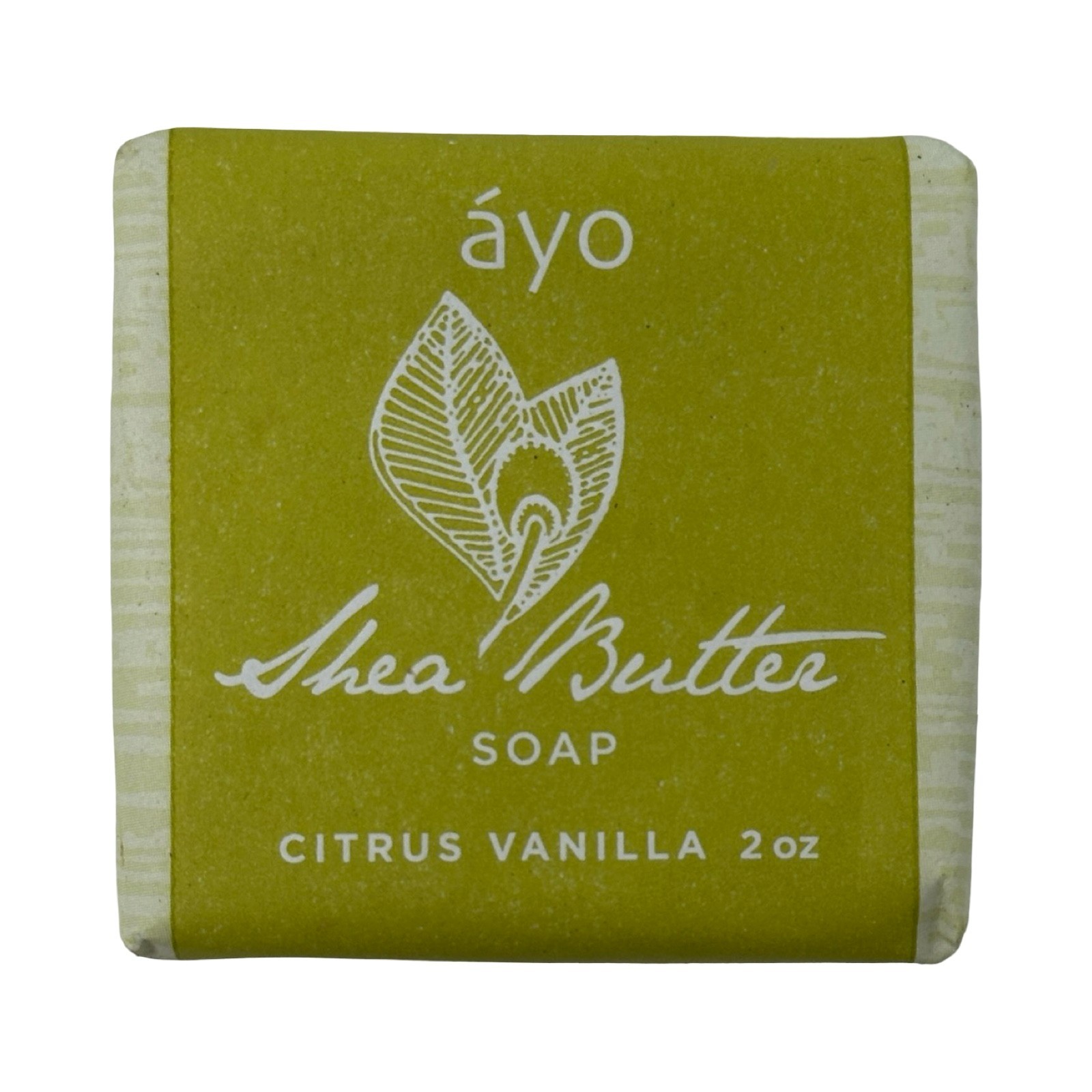 2 Pack Ayo Shea Butter Soap Citrus Vanilla Travel Size 2 oz Vitamin E Soothing