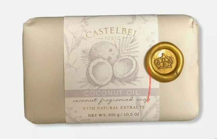 Castelbel Porto Coconut Oil Fragranced Soap with Natural Extracts 10.5 oz