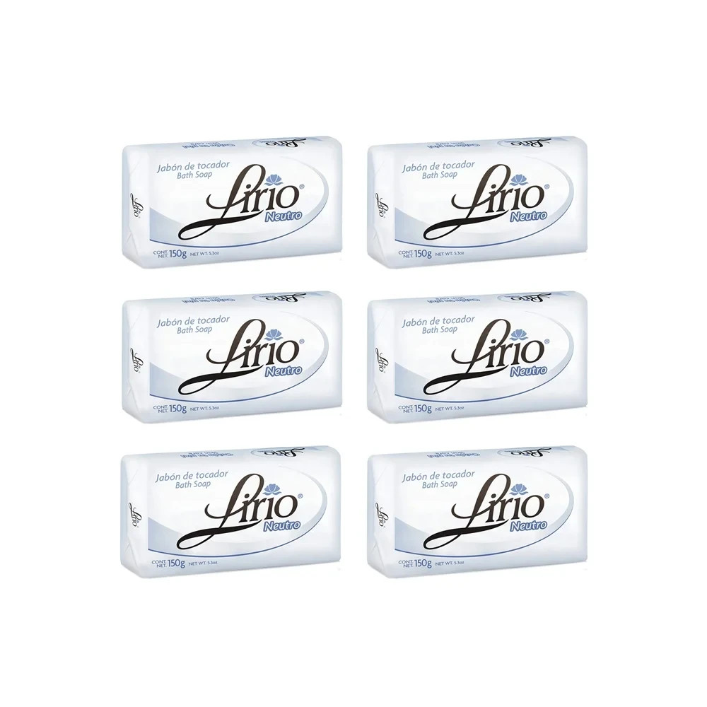 Lirio Neutro Bar Soap. Neutral Base, Anti-Acne and Eczema Treatment Soap – 6PCS