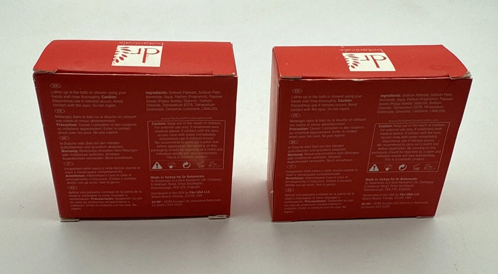 Lot Of 2 Dr Botanicals Sw Cleansing Bar Strawberry and Poppy Seed 3.52 oz NIB