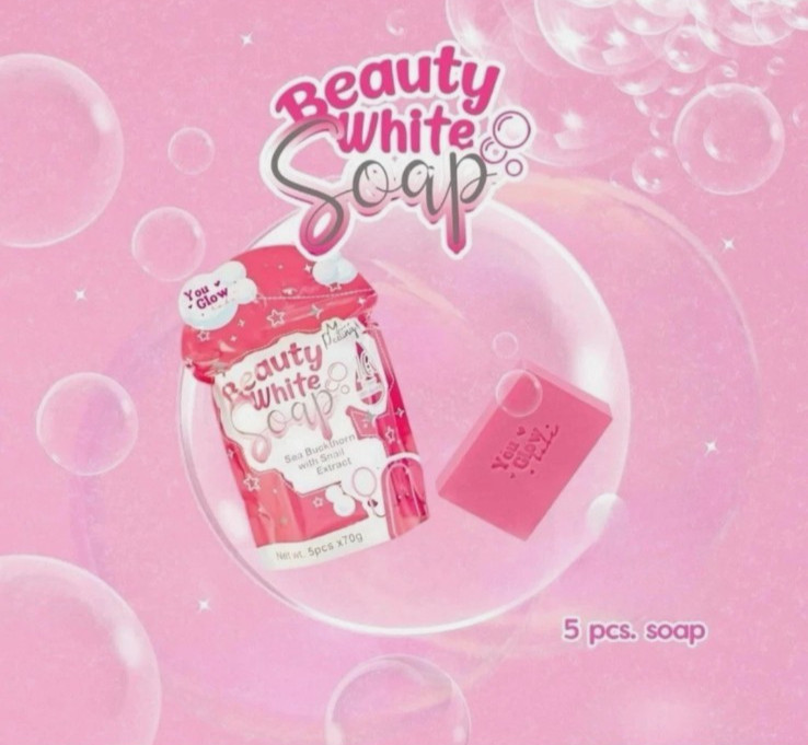 Beauty White Soap by You Glow Babe, 5 Bars x 70g. New – Sealed