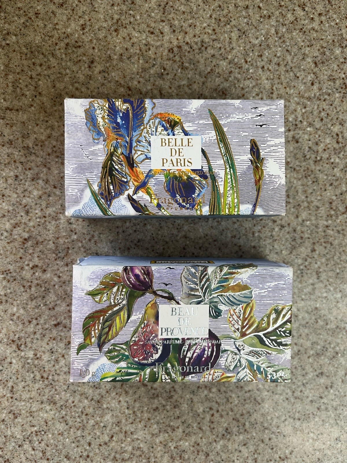 Lot (2) Fragonard Perfumer Soap Belle De Paris Beau De Provence 5.3 Oz Each New