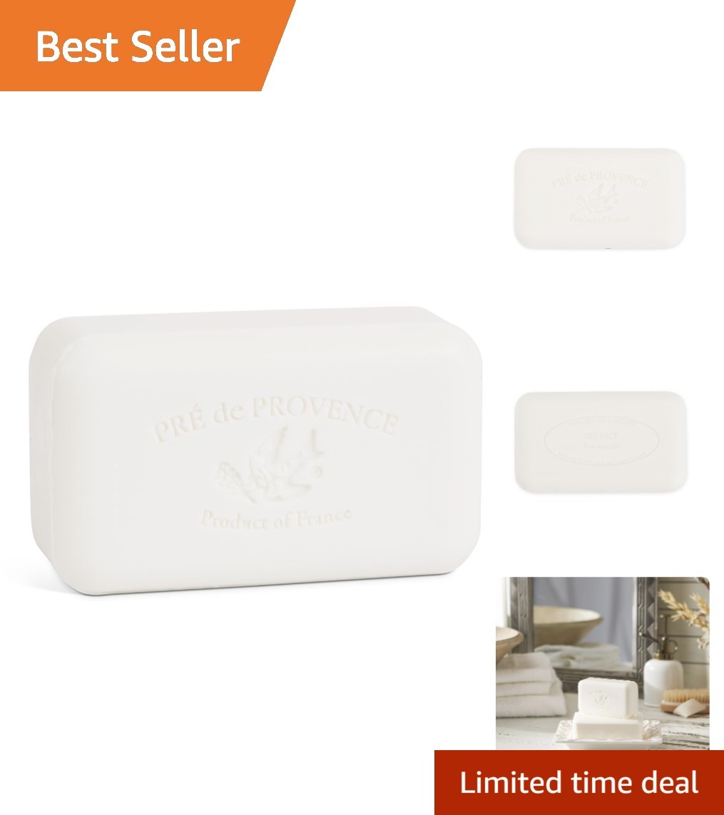 Natural Quad Milled Soap Bar | Rich Lather with Organic Shea Butter – 5.3 Oz