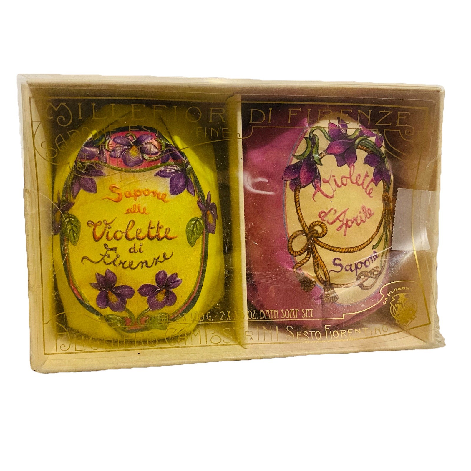La Florentina Violetta di Firenze Violet of Florence Soap Set 2x100g Italy