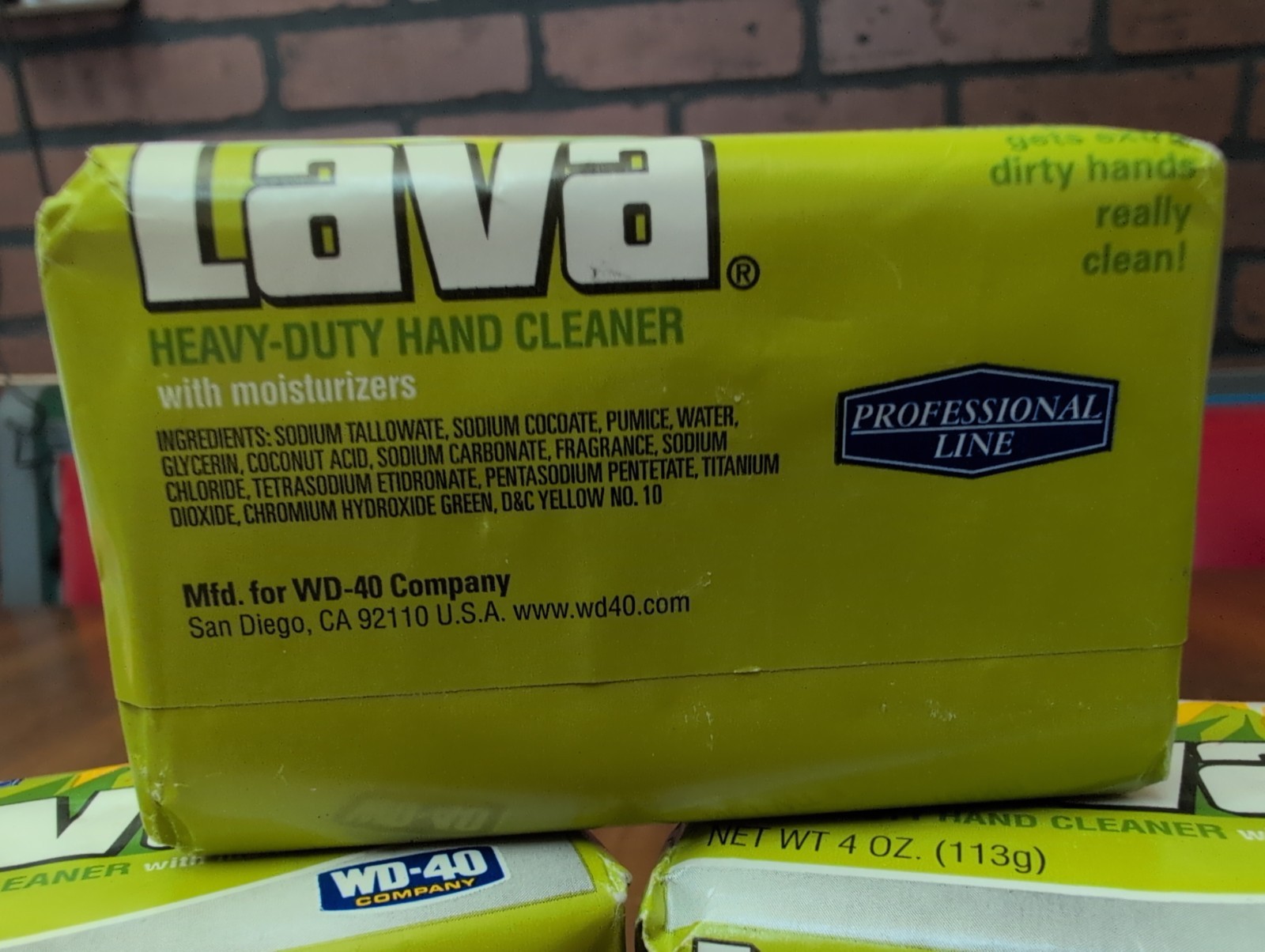 (7 Pack) Lava Heavy Duty Hand Cleaner with Moisturizer 4 oz Bar Soap WD40
