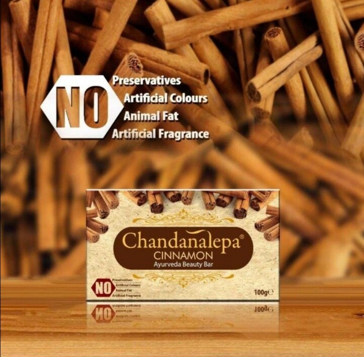 Charcoal Cinnamon Soap Ayurveda Herbal Natural Chandanalepa Sri Lanka Helth