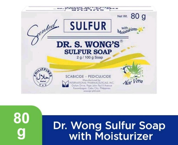 DR. S Wong’s Sulfur Soap with Aloe Vera 80g for pimples other skin problems New!