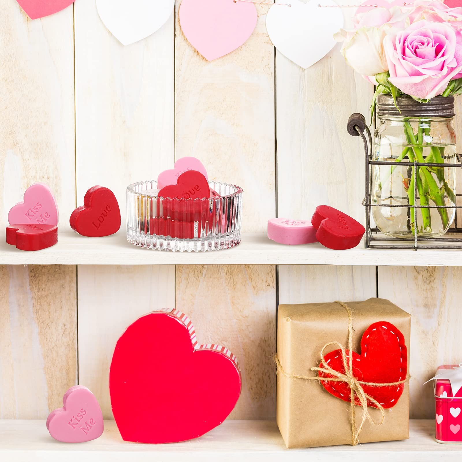 24 Pcs 2 Inch Heart Soap Gift Wedding Party Favors Colorful Soaps Bridal Show…