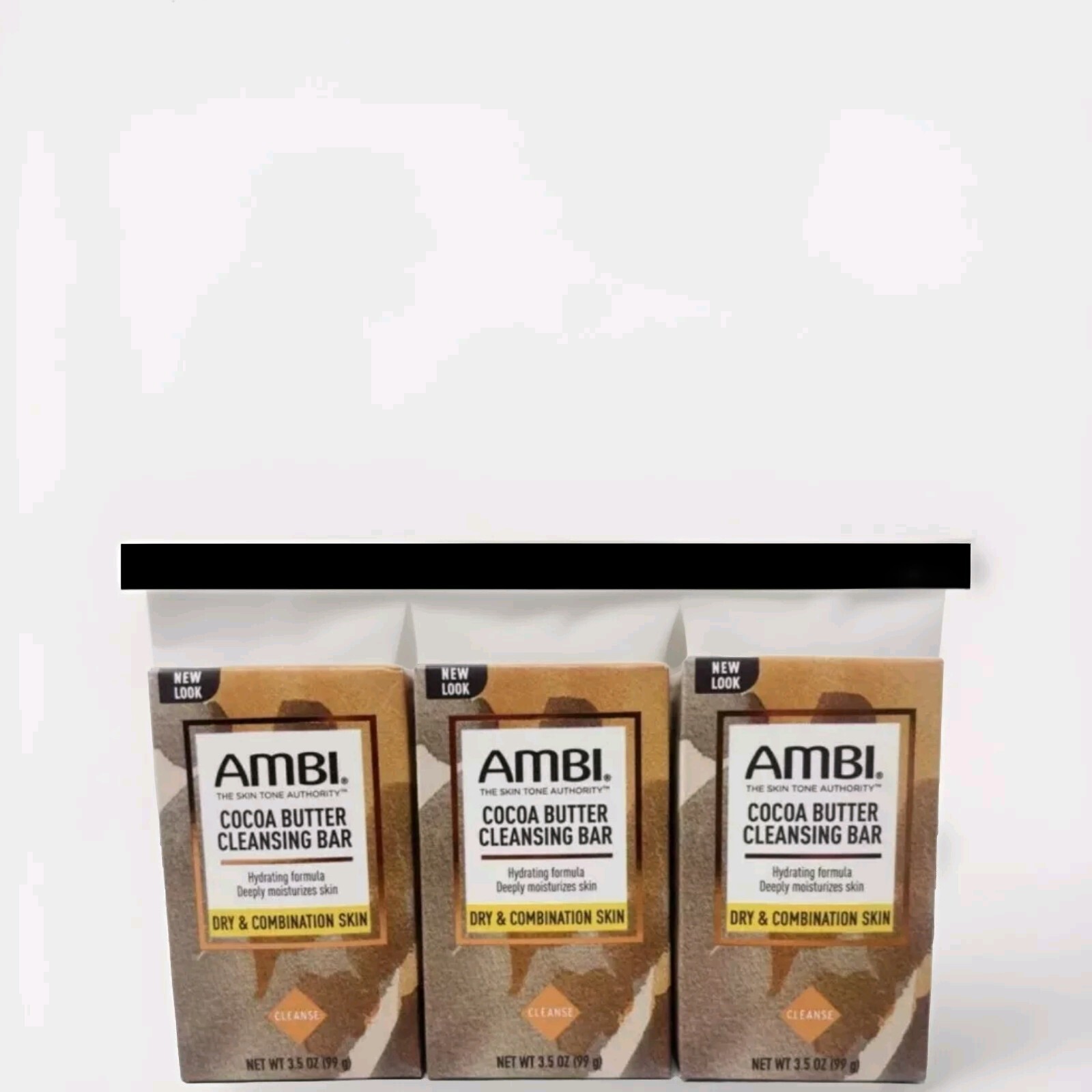 AMBI Skin Care Cocoa Butter Cleansing Bar Deep moisturizes Skin. 5oz Pack Of 2