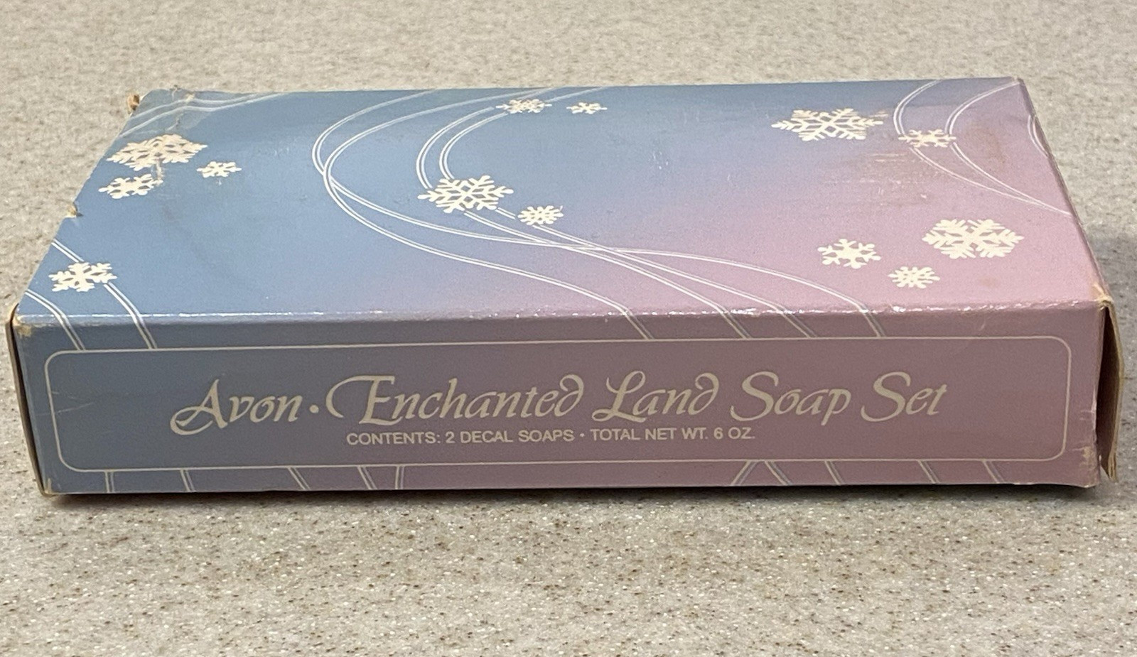 NOS VTG Avon Enchanted Land Decorative Bar Soap Fairies Fairy Decal Original Box