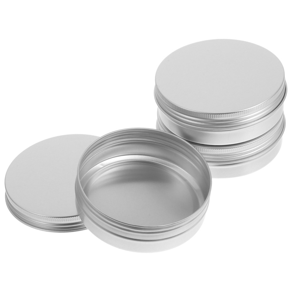 3Pcs Lightweight Aluminum Soap Boxes with Lid Reusable Soap Containers Silver