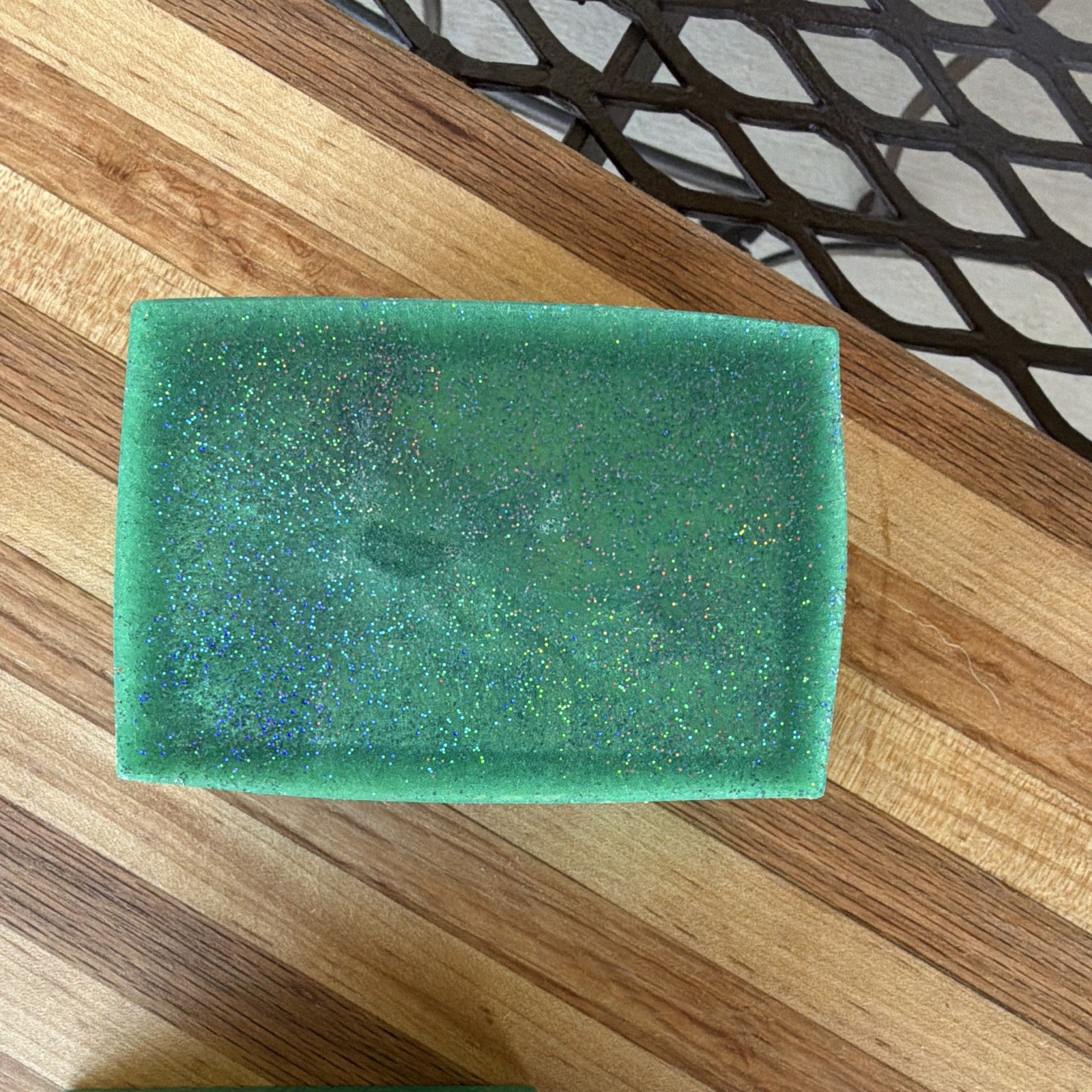 Handmade Green/Black Swirl Rectangular coasters (5)￼