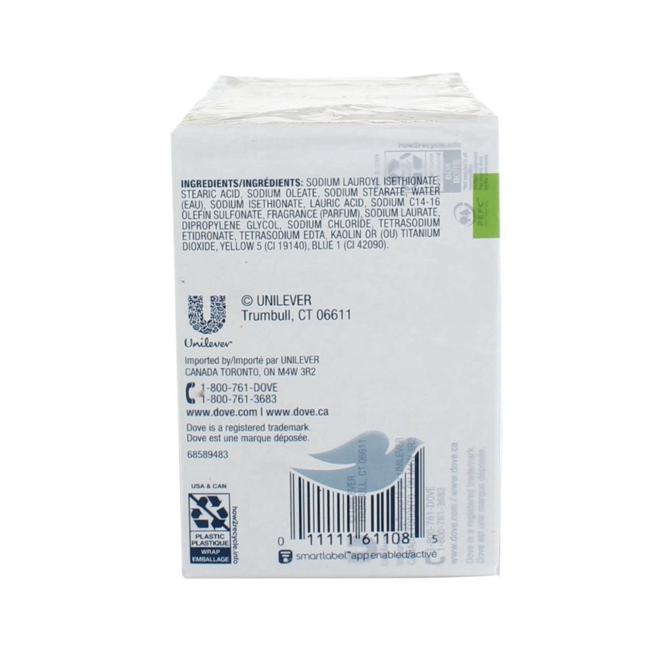 Dove Cool Moisture Moisturizer Cream Bars, Cucumber and Green Tea, 3.75 oz, 4 Ct