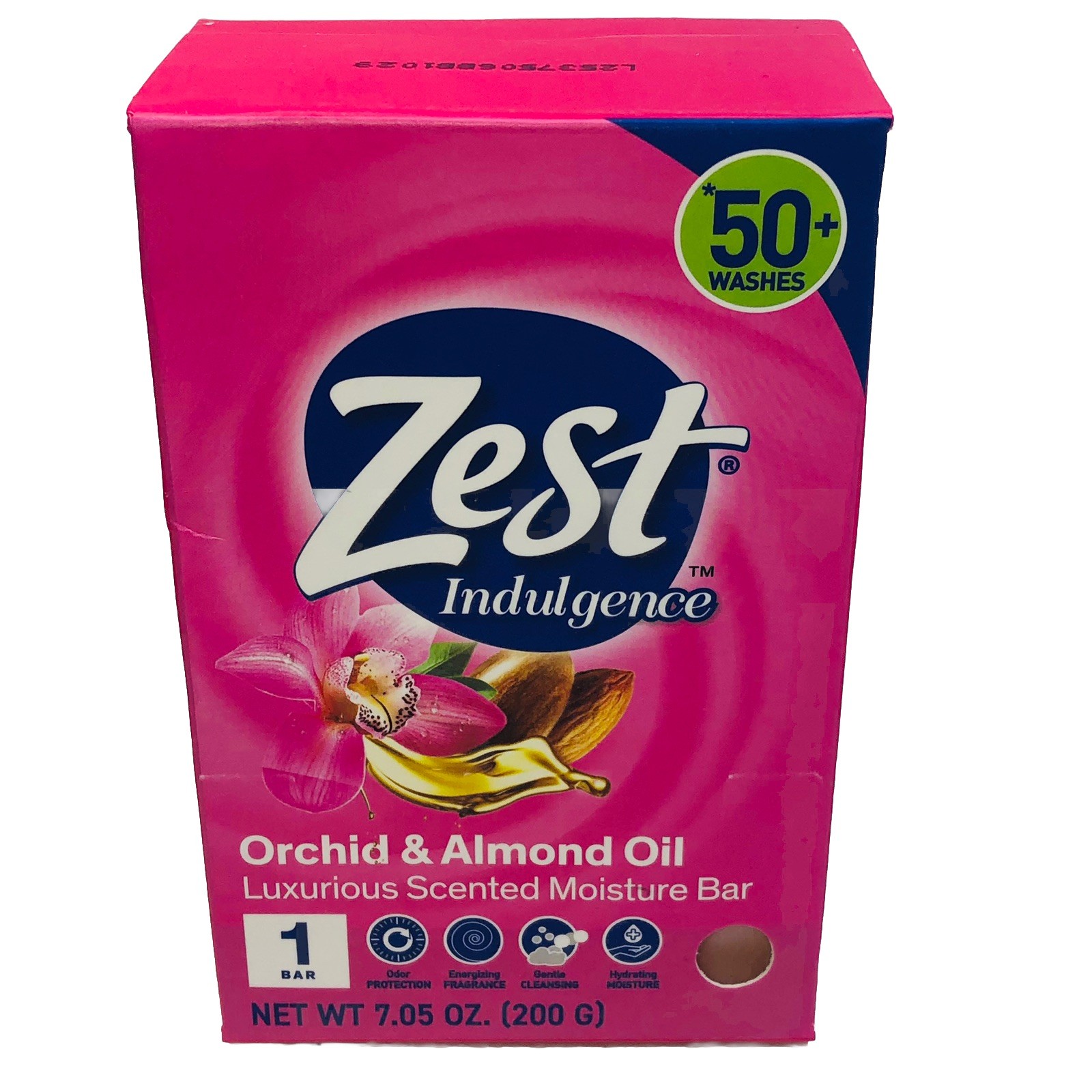 2 BIG ZEST Bar Soap Moisturizing Lush Orchid & Almond Oil Large Bars 7.05oz