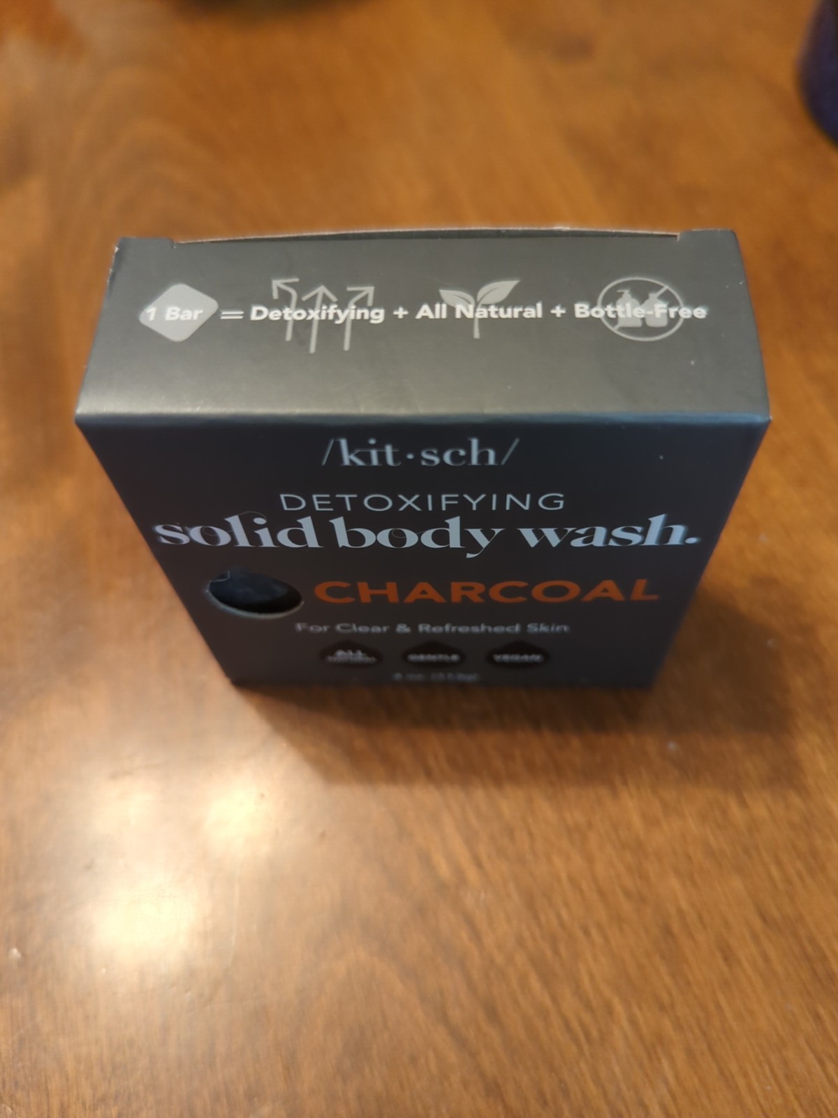 Kitsch Charcoal Soap Bar – Black Soap Bar for Detoxifying Skin | Charcoal Bar So