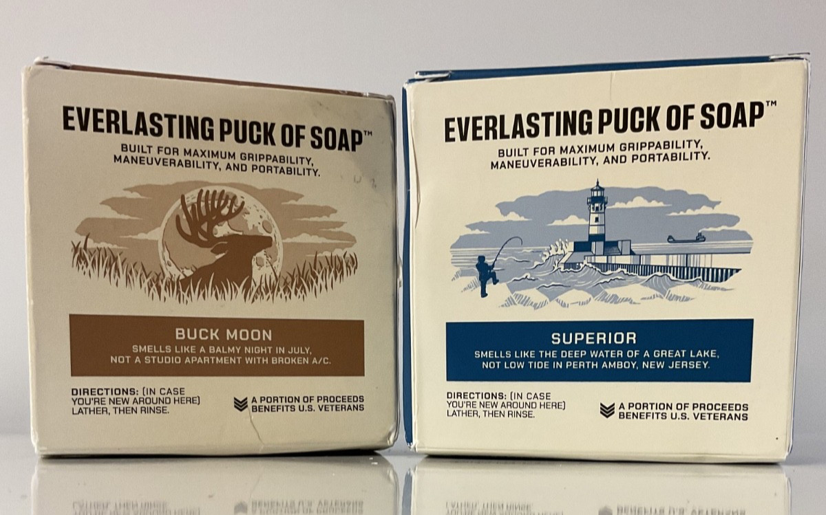 Duke Cannon Everlasting Puck of Soap 5oz Buck Moon & Superior (2 bars)