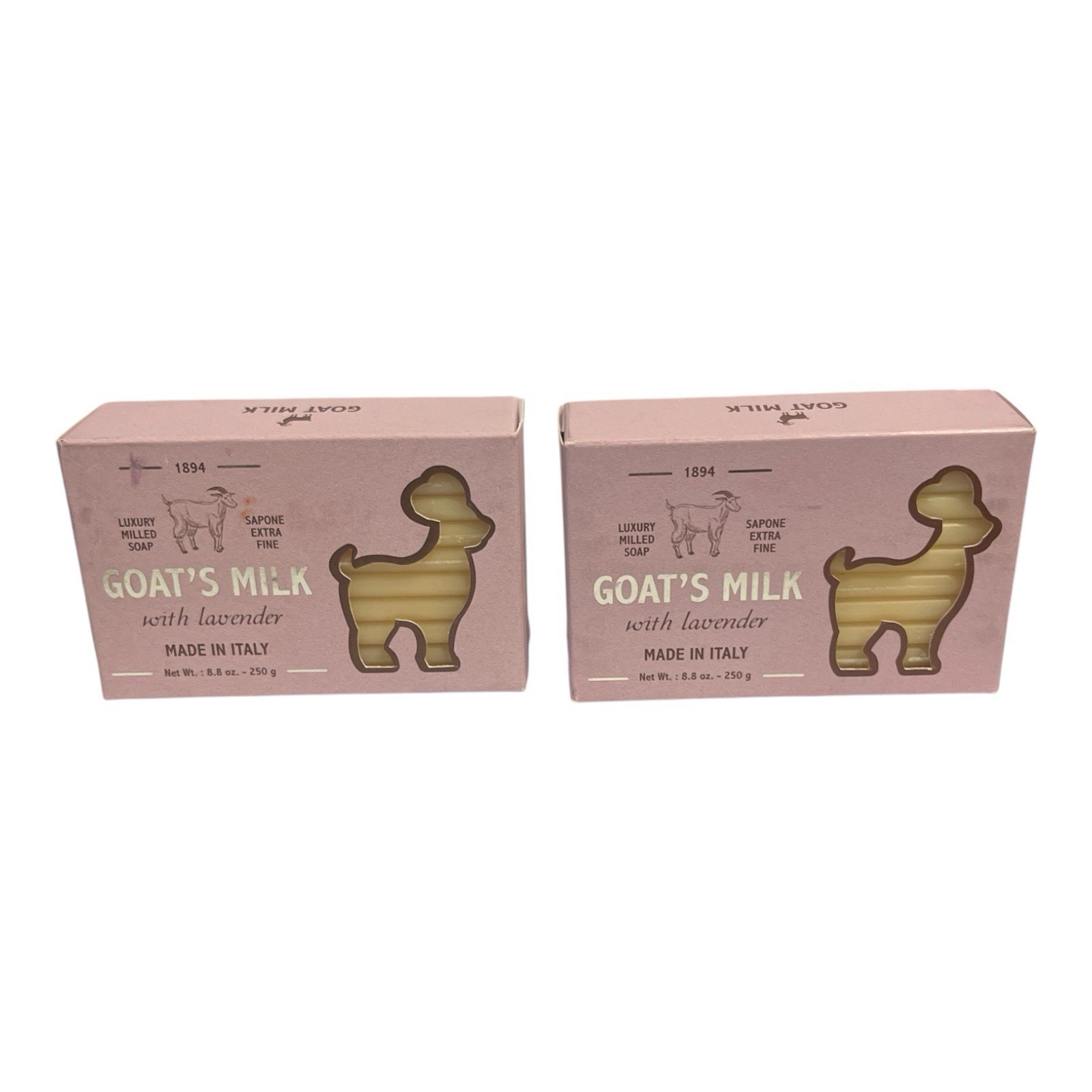 Goat’s Milk Lavender Soap Duo 2-Pack 8.8 oz Made in Italy
