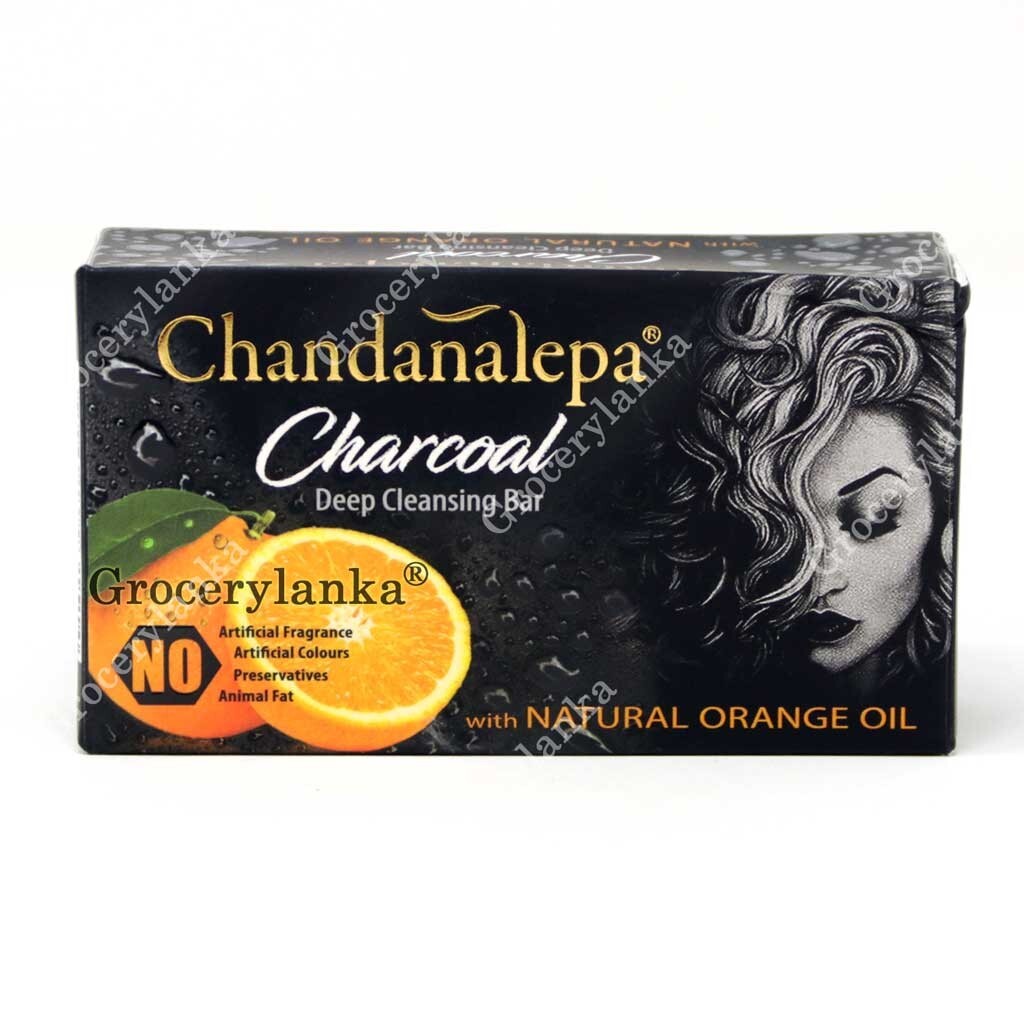 CHANDANALEPA Charcoal Herbal Ayurveda CeylonNatural Beauty Soap Ceylon Skin Free