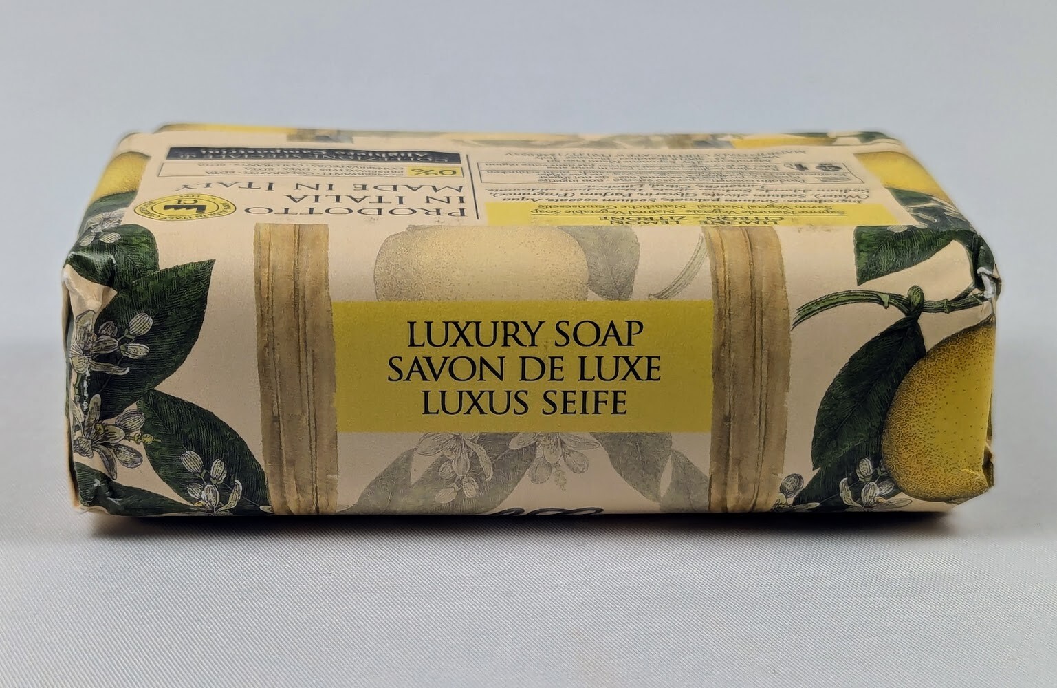 Tuscan Lemon Bath Soap 115g Saponerie Mario Fissi Srl-Made in Italy Certified