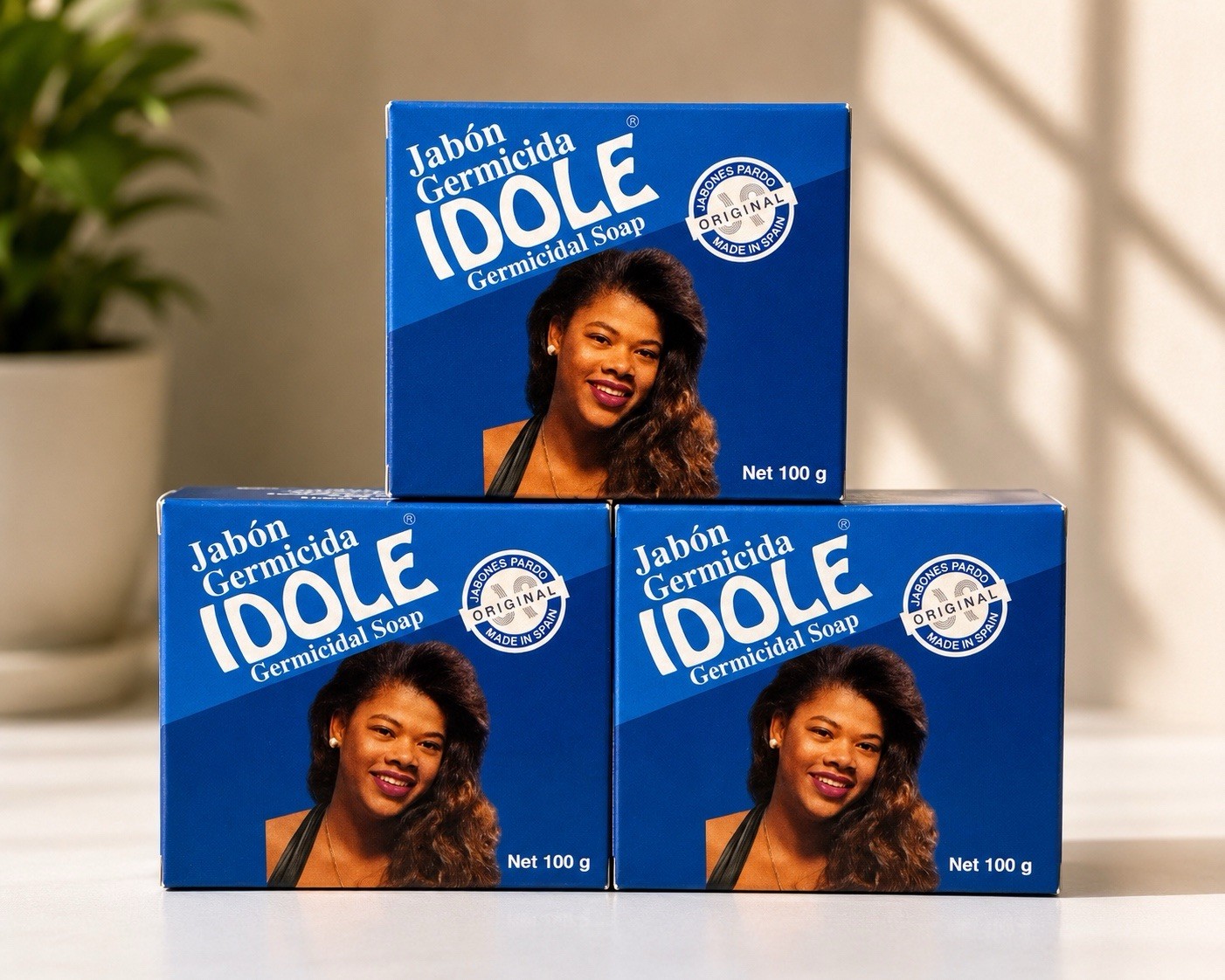 Idole Germicidal Soap Pack of 3 Bars – Original Formula – 100g Each
