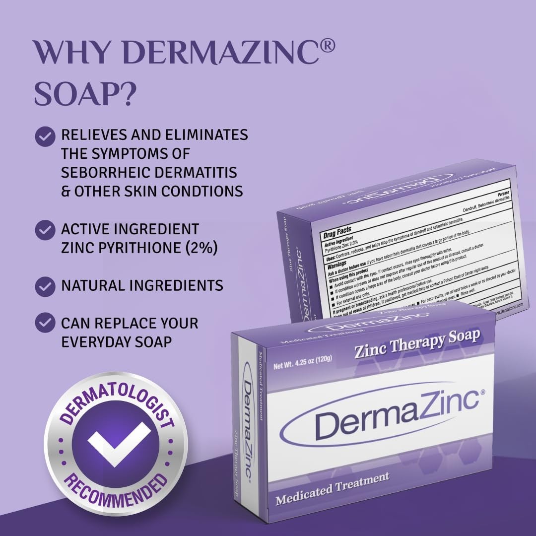 Therapy Soap – Zinc Infused Relief for Eczema, Dermatitis & Psoriasis 4.25oz