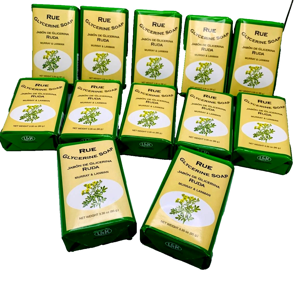 (Pack of 12) Murray & Lanman Rue Glycerine Soap 3.35 oz – Jabon de Ruda