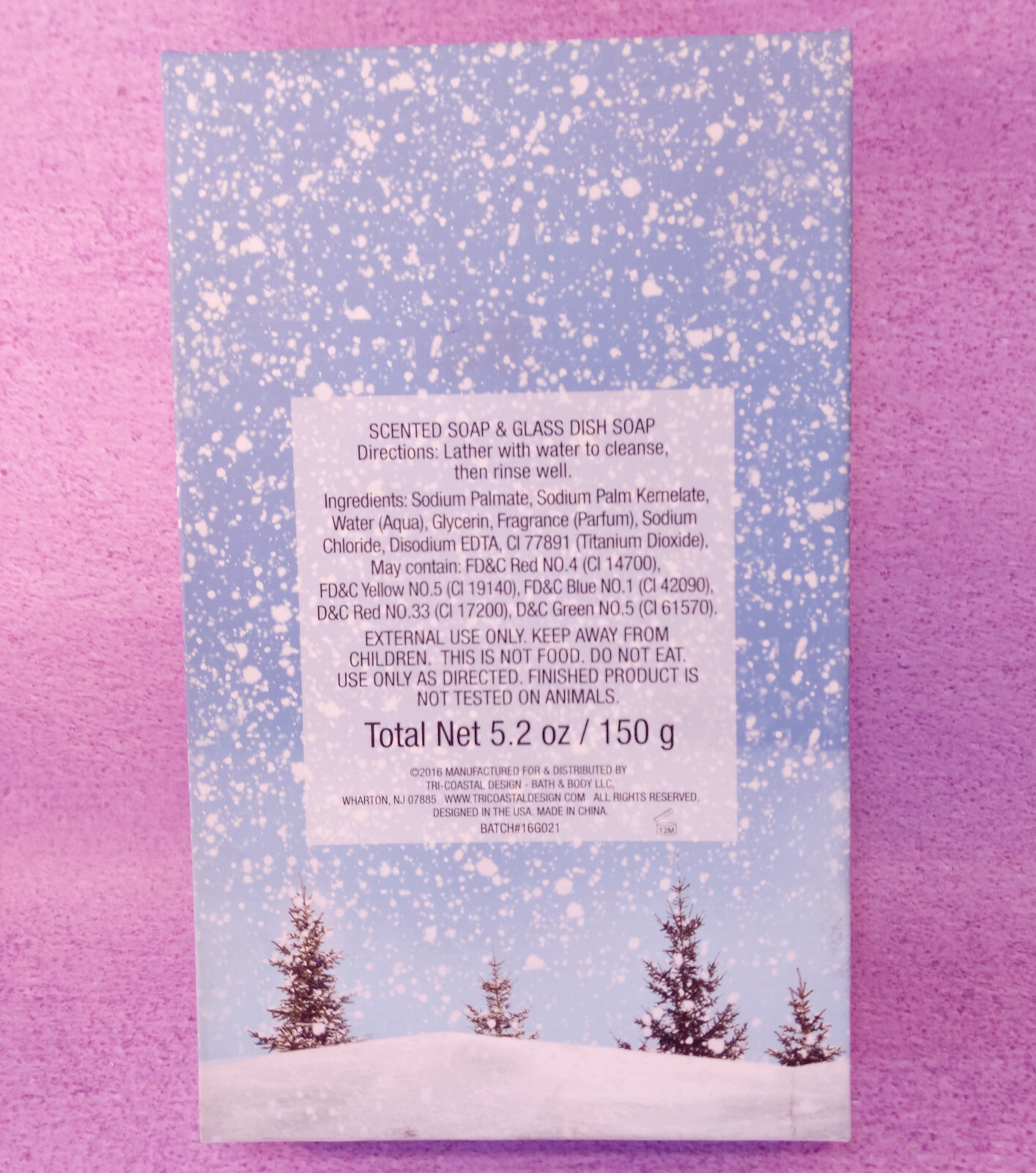 Christmas Snowman Glass Soap Dish Scented Gift Set Stocking Stuffer New in Box