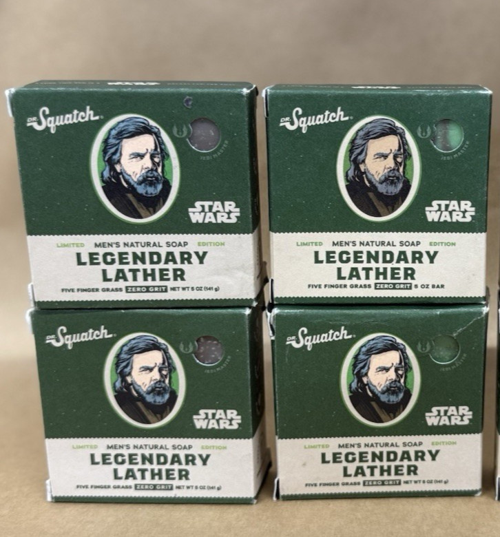 4 Dr. Squatch STAR WARS Legendary Lather, Zero Grit Wash Soap
