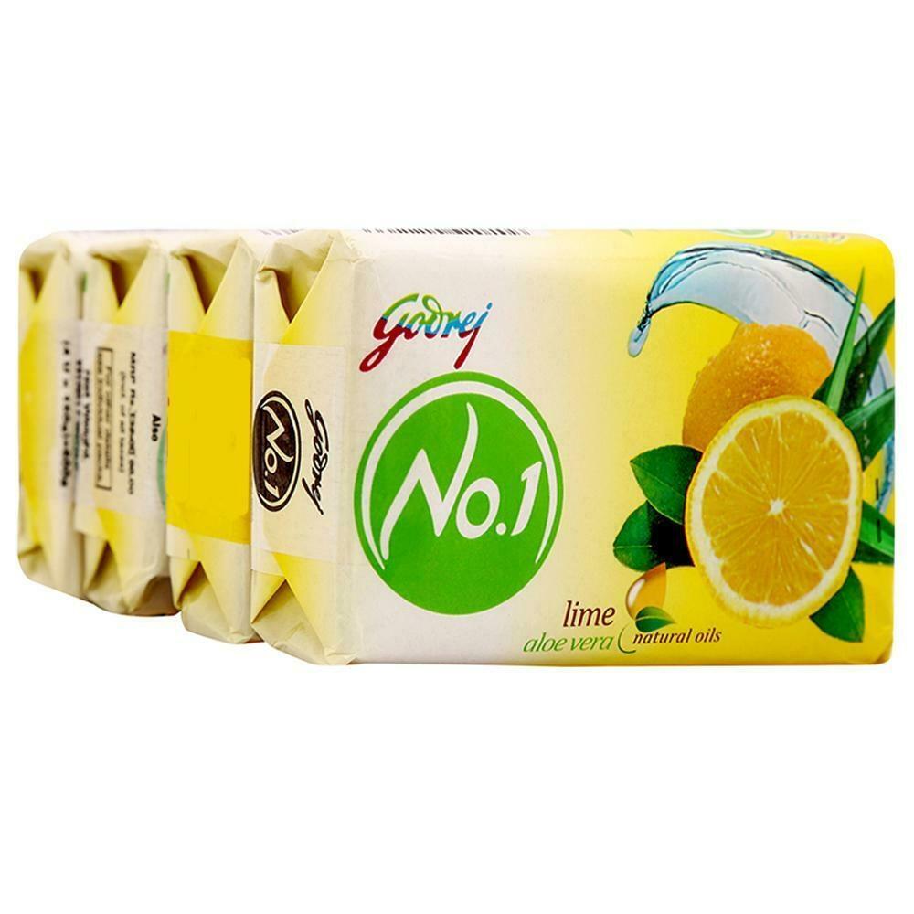 Godrej No.1 Lime with Aloe Vera Soap -Natural Oils – 100 gm – Free Ship