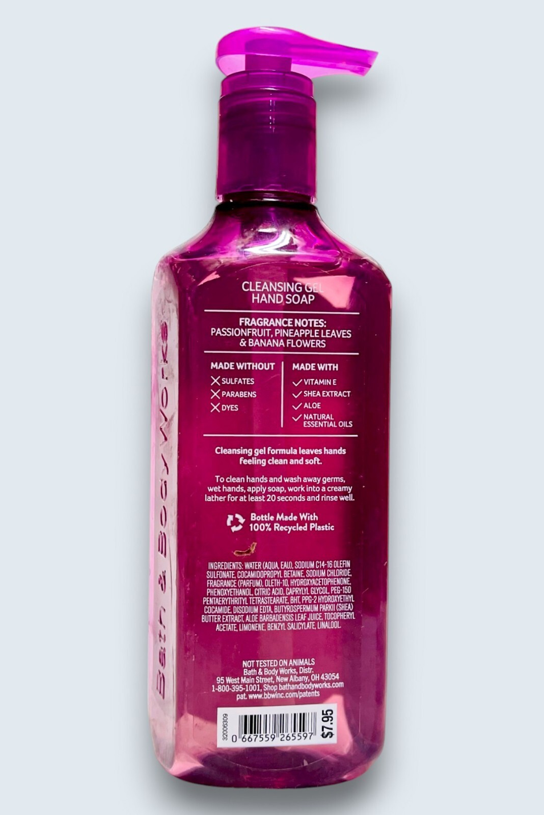 4 Bath & Body Works PASSIONFRUIT BANANA FLOWER Cleansing Gel Hand Soap 8.0 oz