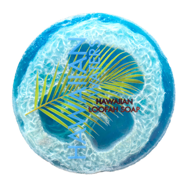 Maui Soap Co Loofah Soap – Hawaiian Water with Sea Salt & Kukui Oil