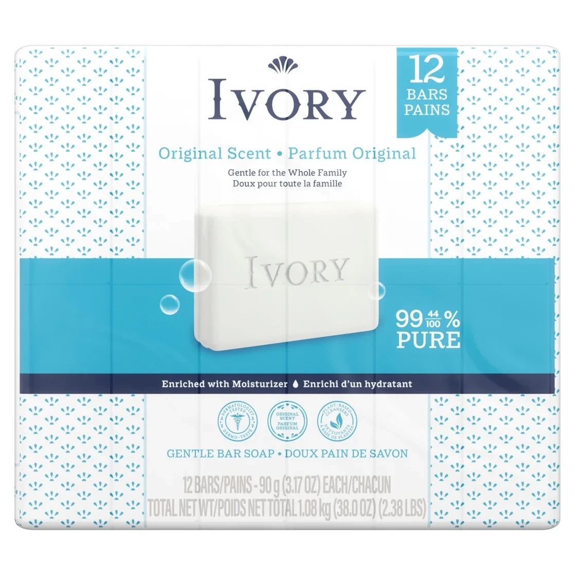 Ivory Bar Soap with Original Scent, 3.17 oz, 12 Count free shipping