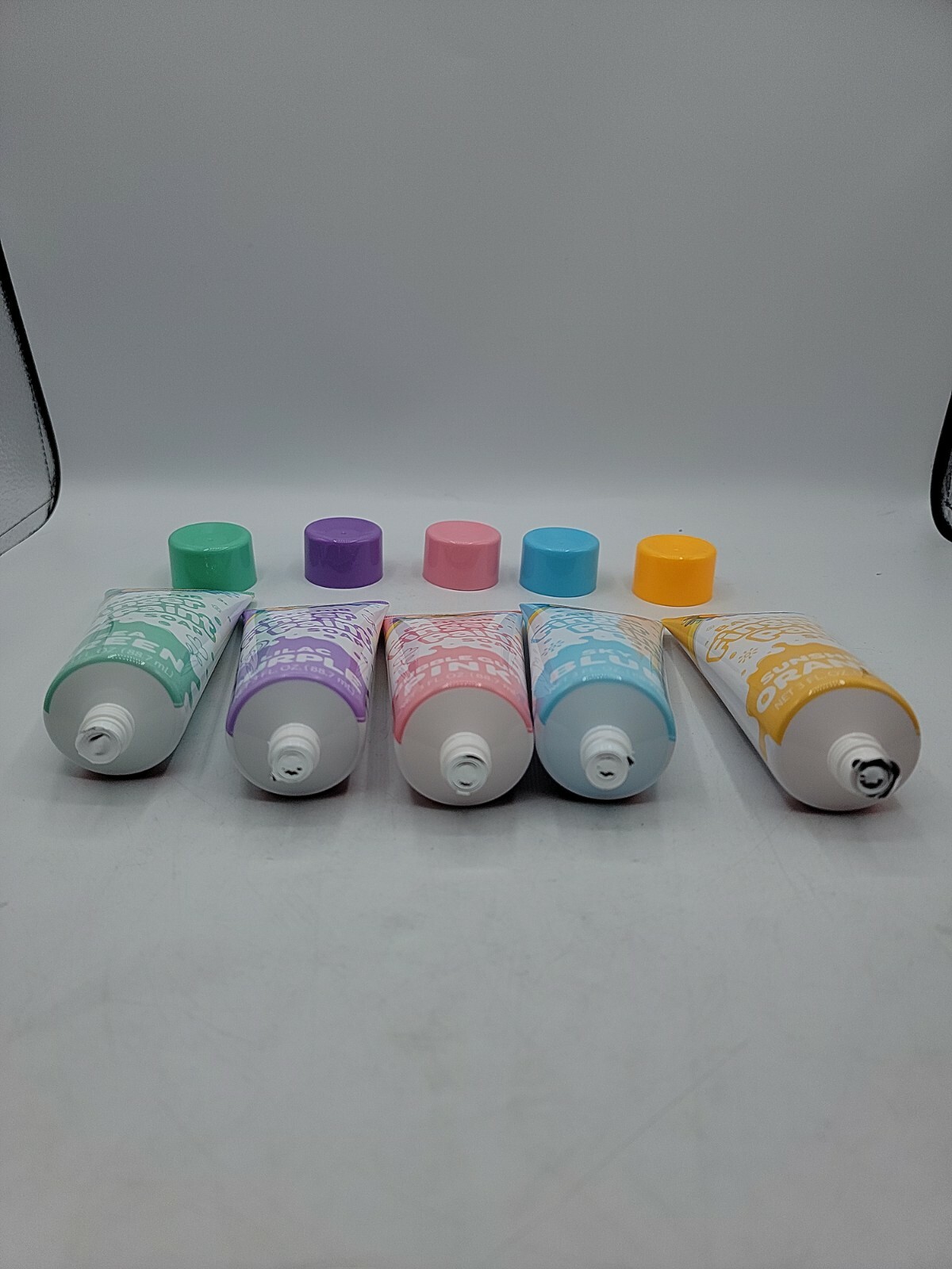Bathtub Fingerpaint Soap Green Purple Pink Blue Orange 3 Oz (Sealed)