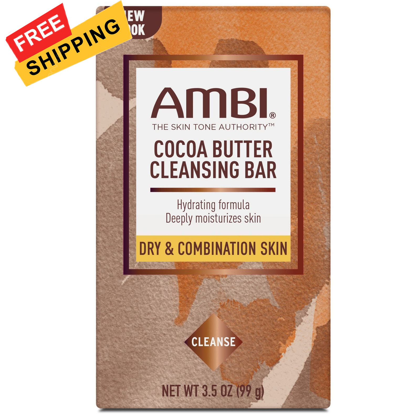 Ambi Cocoa Butter Cleansing Bar 3.5 oz (Pack of 12) Ounce