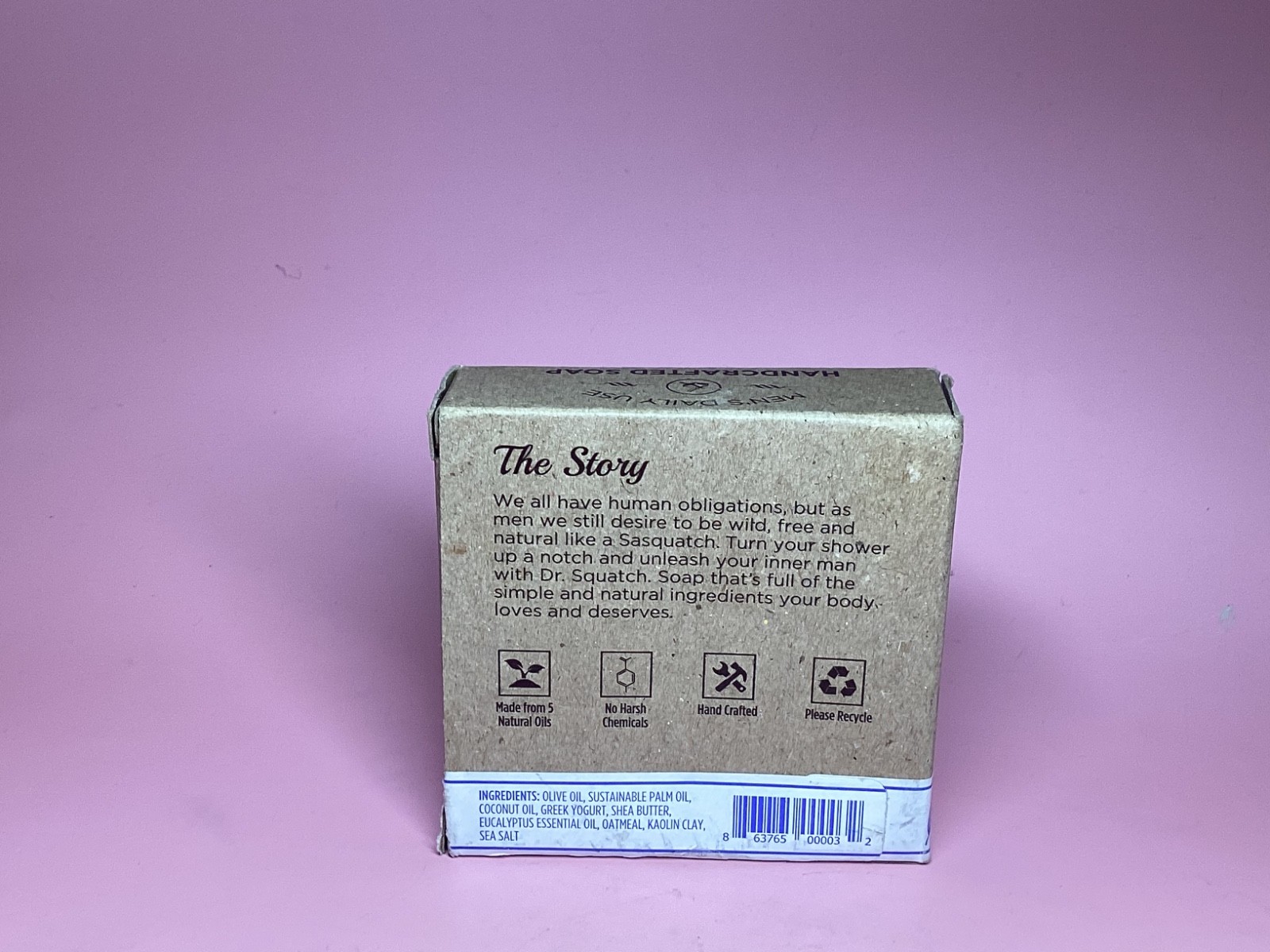 Dr. Squatch All Natural Bar Soap for Men Eucalyptus Greek Yogurt 5oz