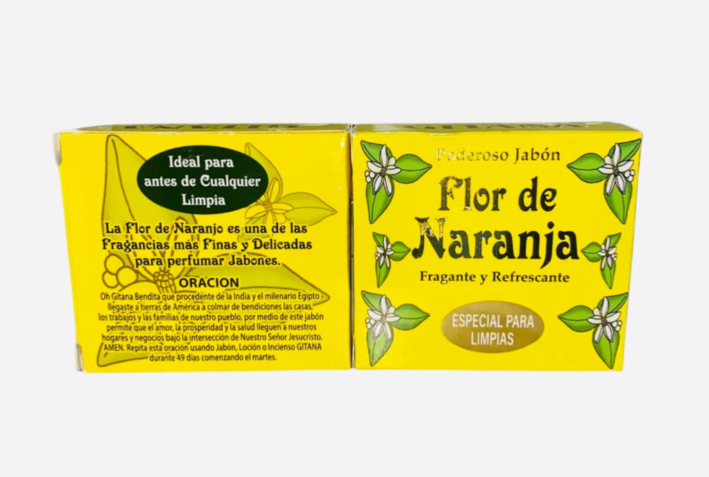 GITANA JABON Flor de Naranja Para Limpias, Curaciones y Trabajos Espirituales.