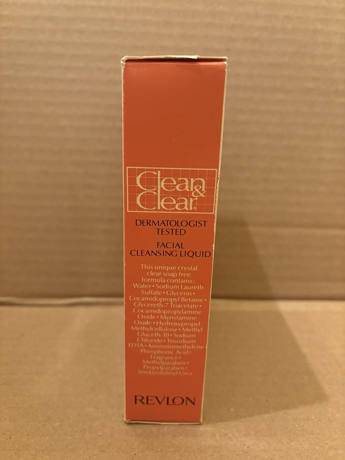Vintage REVLON 8oz Clean & Clear Facial Cleansing Liquid NOS 90’s Prop Beauty