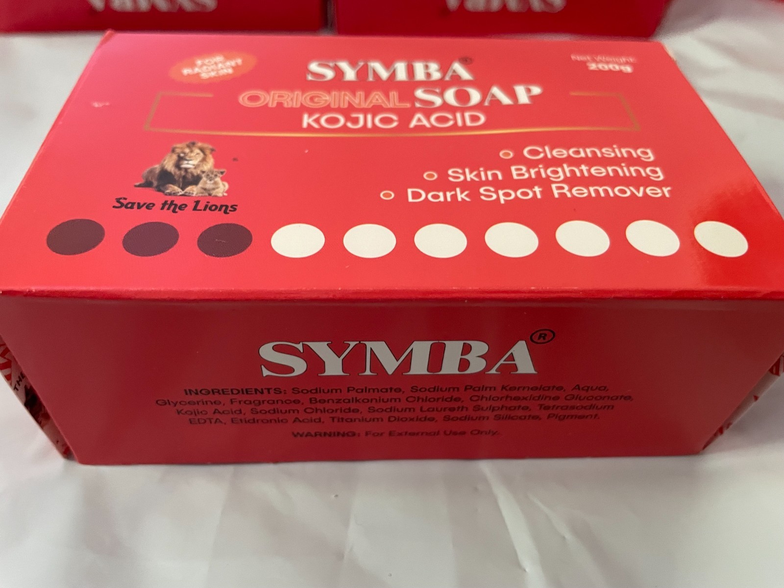 Symba Kojic Acid Soap Original Skin Brightening Bars 3 Pack 200g Each Dark Spot
