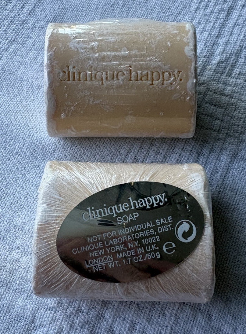 Clinique Fragrance Happy Perfumed Scented Soap 1.7oz Citrus & Floral Lot Of 2