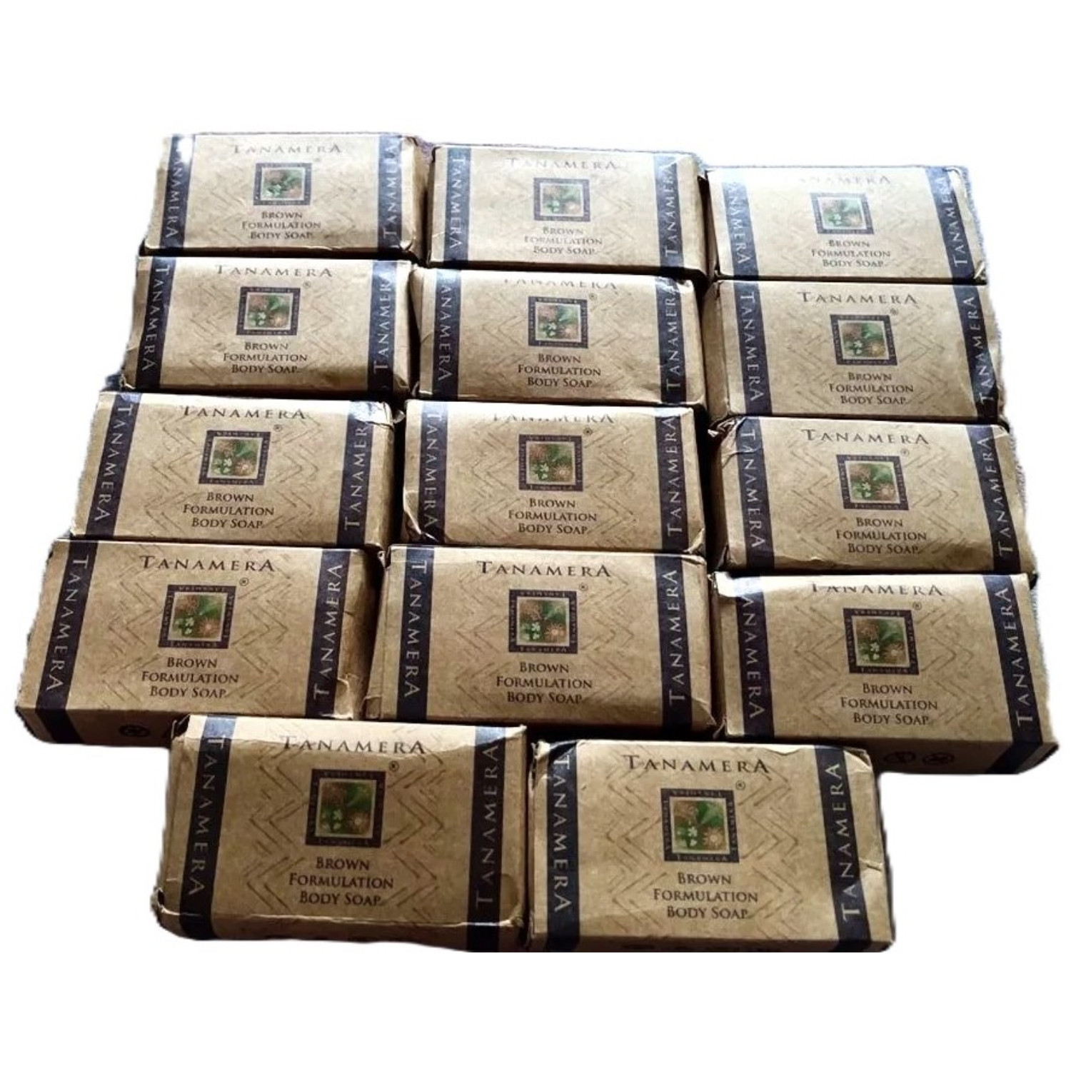 Tanamera Brown Body Soap 2x100g Herbal Exfoliating Bath Bar Malaysia