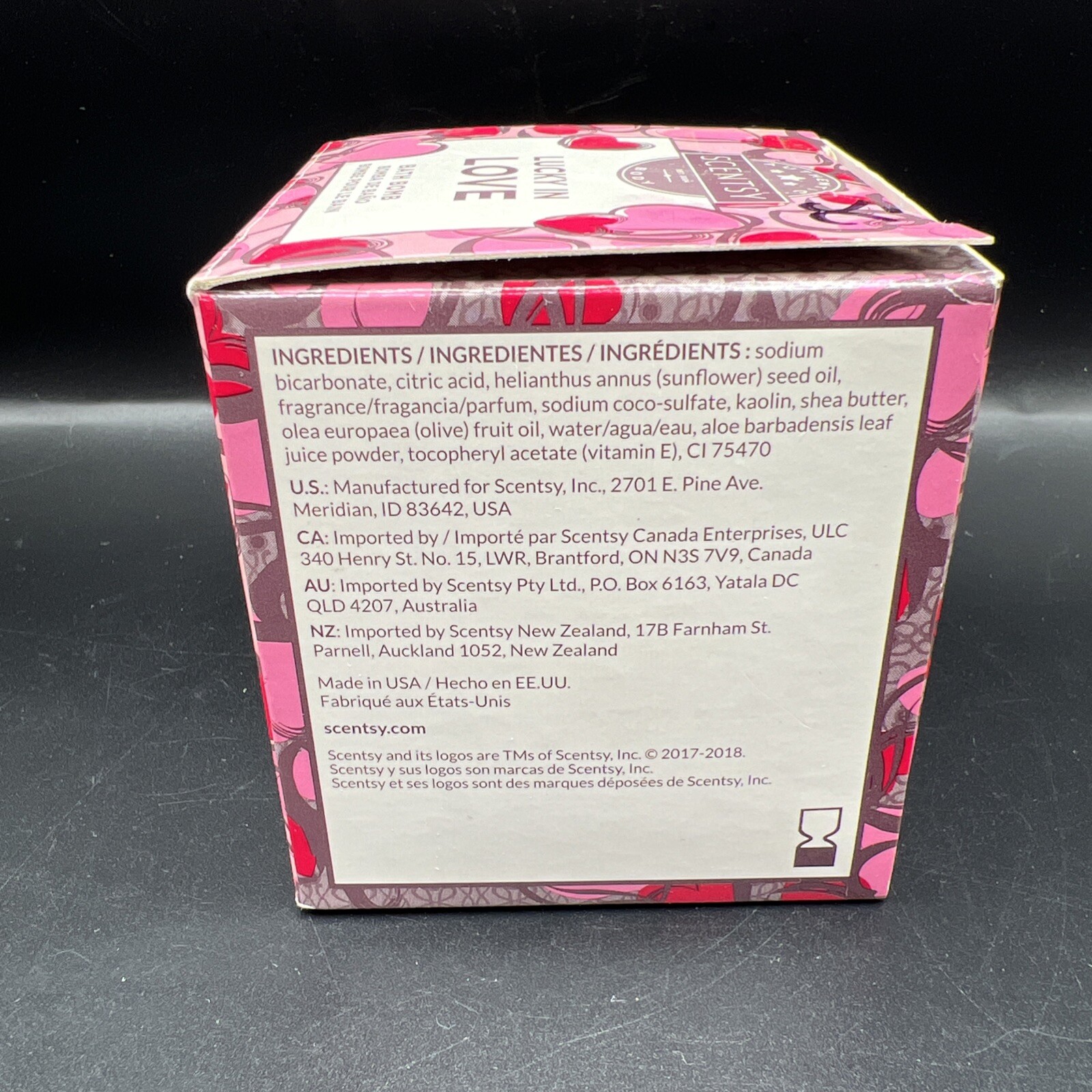 Scentsy Body LUCKY IN LOVE Bath Bomb 5.3 oz. Brand New in Box RARE