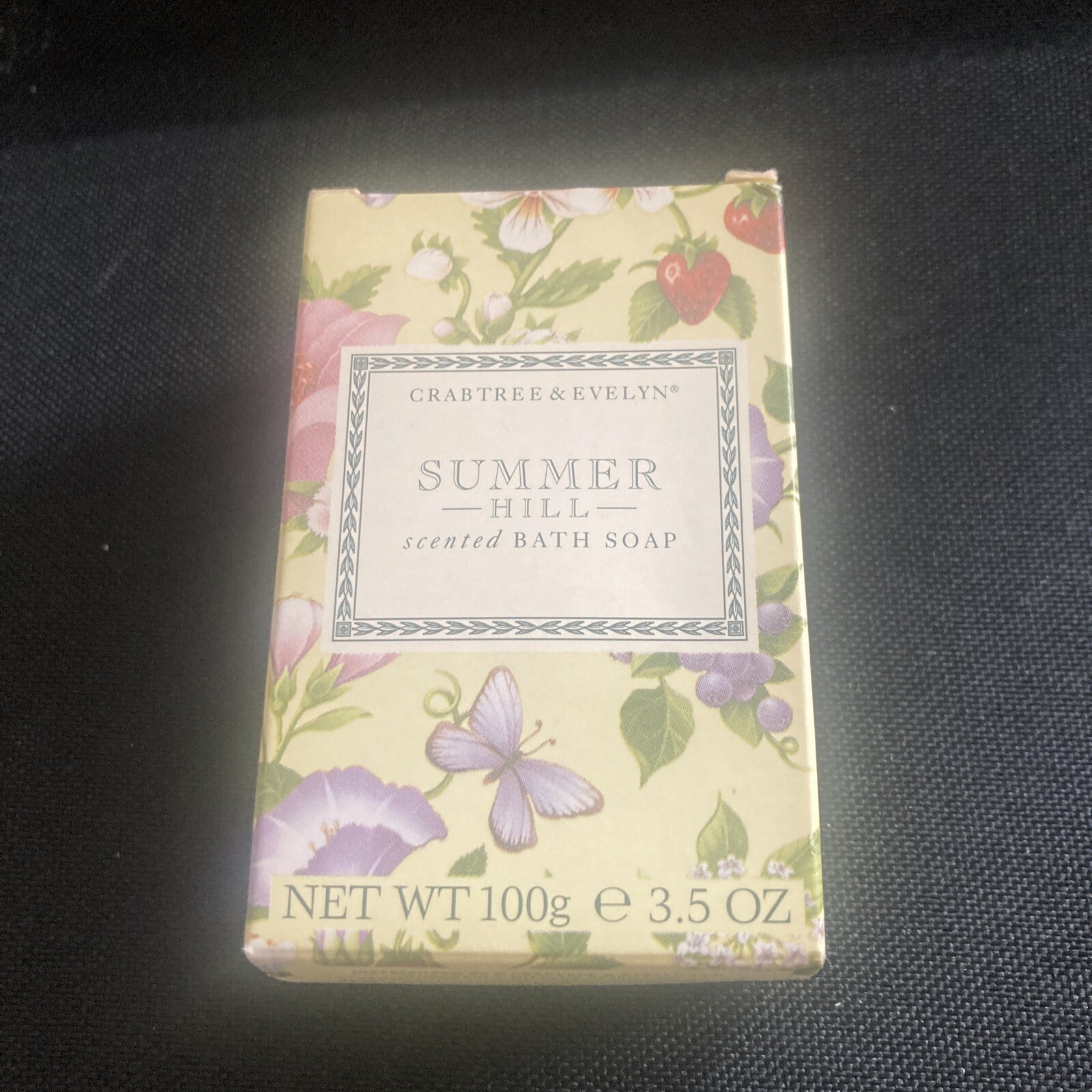 Vtg Crabtree Evelyn Summer Hill Discontinued 3.5 oz Scented Soap New With Box