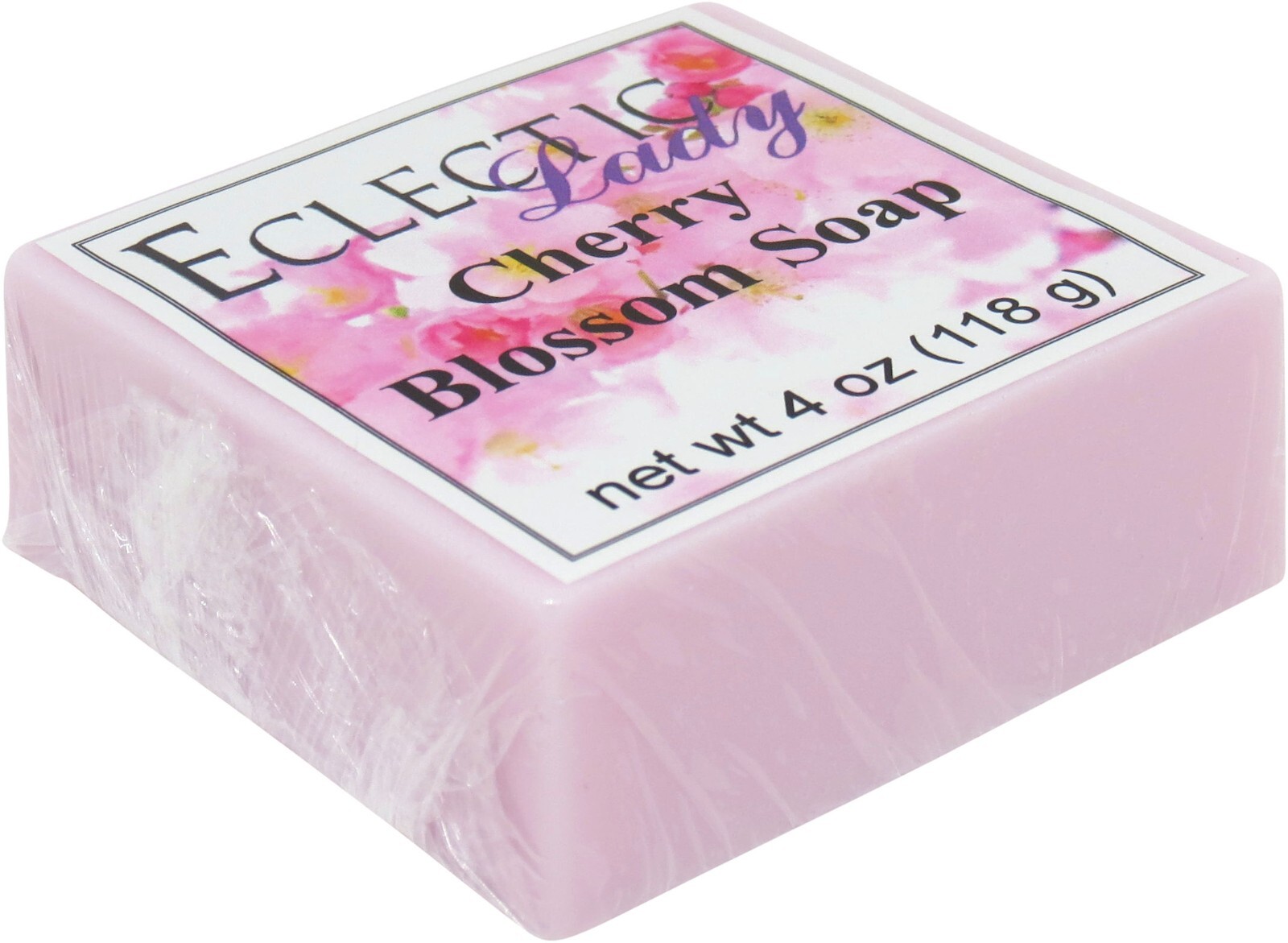 Cherry Blossom Glycerin Soap by Eclectic Lady, 4 oz Bar