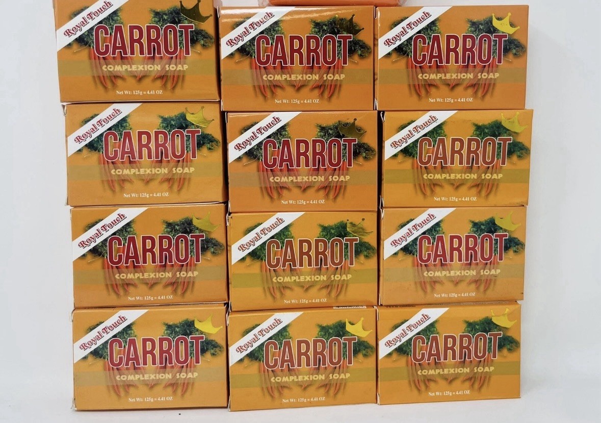 {12} Royal Touch Carrot Complexion Soap 125g / 4.41 Oz EACH FREE SHIPPING✅