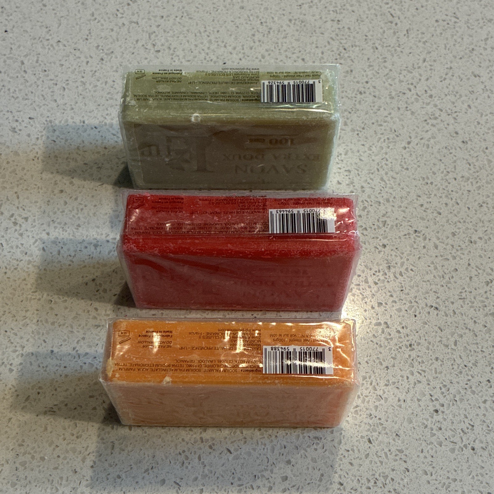 Savon de Marseille Soap Bars 3x100g Fleur d’Oranger & Fruits Rouges, France
