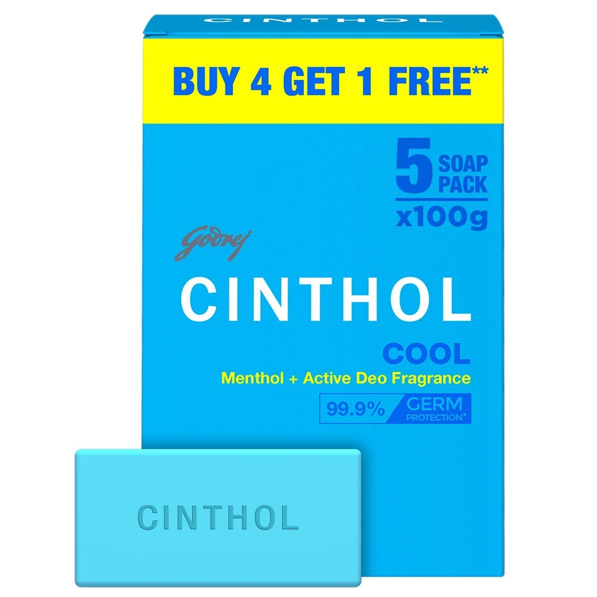 Refreshing Menthol Soap Pack of 5