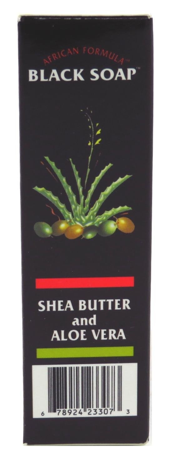 African Black Soap with Shea Butter and Aloe Vera Pack of 6 Moisturizing Bars