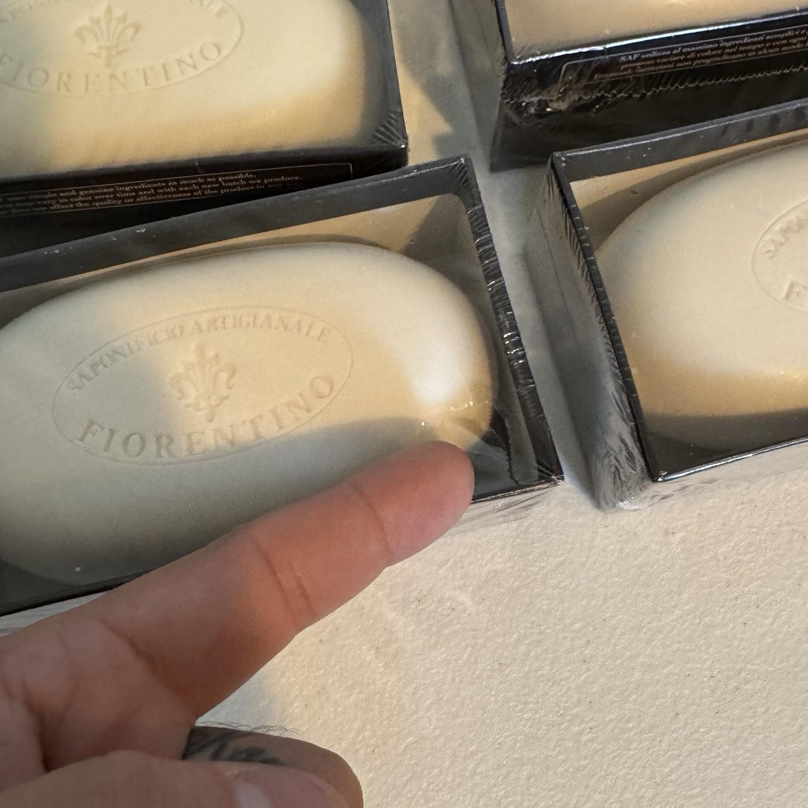 6 Bars Sandalwood Imported Italian Boxed Men’s Bath Soap 10.5oz from Tuscany